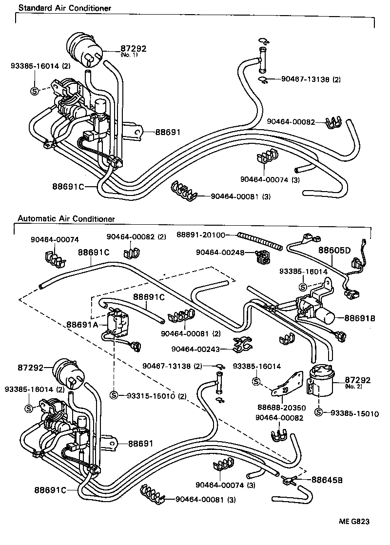 88689-32040 HOSE, VACUUM (FOR IDLE UP DEVICE), NO.1 product image