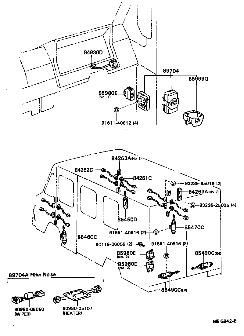 89704-90F00 CONTROL SET, WIRELESS DOOR LOCK product image