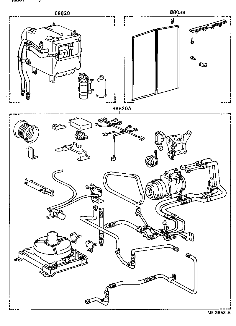 88830-90F01 AIR CONDITIONER & ACCESSORY SUB-ASSY, NO.2 product image