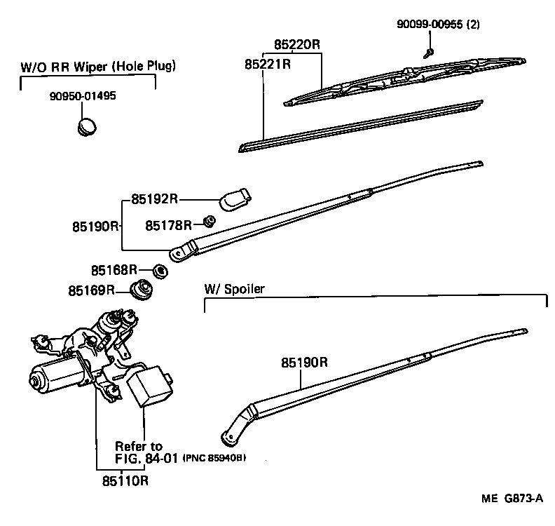 90176-06019 NUT (FOR REAR WIPER ARM SETTING) product image