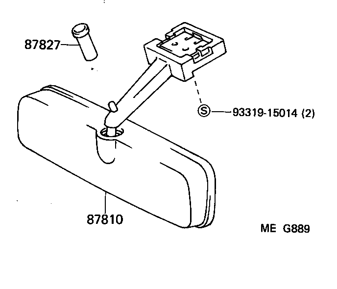 87931-1B080 MIRROR SUB-ASSY, RH product image