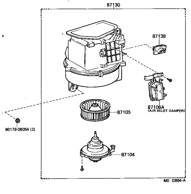 87150-14280 RADIATOR ASSY, HEATER product image
