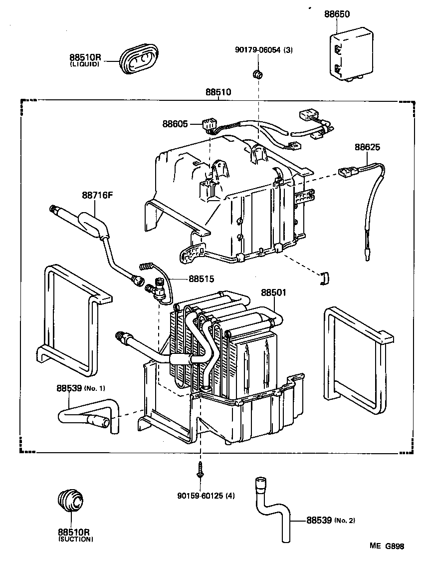 88539-24031 HOSE, COOLER UNIT DRAIN, NO.1 product image