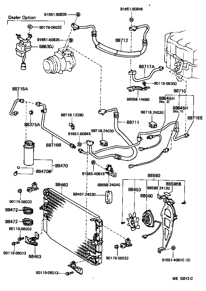 88463-24050 BRACKET, COOLER CONDENSER, NO.1 product image