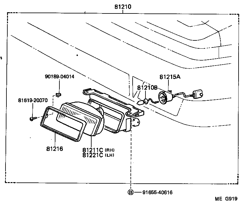 81210-14151 LAMP ASSY, FOG product image