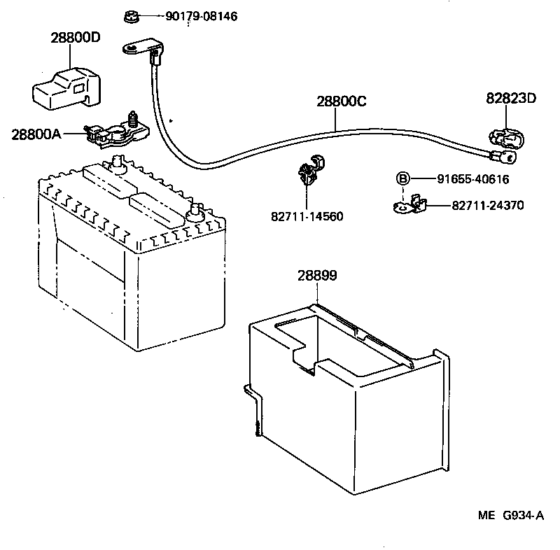 28899-42010 INSULATOR, BATTERY product image