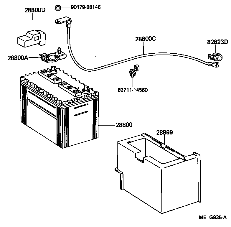28899-42020 INSULATOR, BATTERY product image