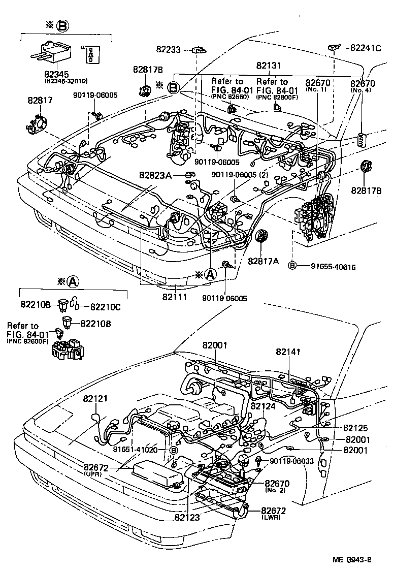 Toyota 82152-14320 WIRE, FRONT DOOR, LH