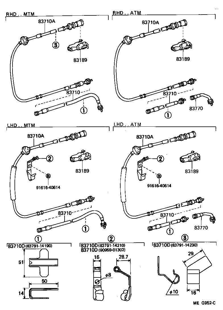 83116-14130 BRACKET, SPEEDOMETER product image