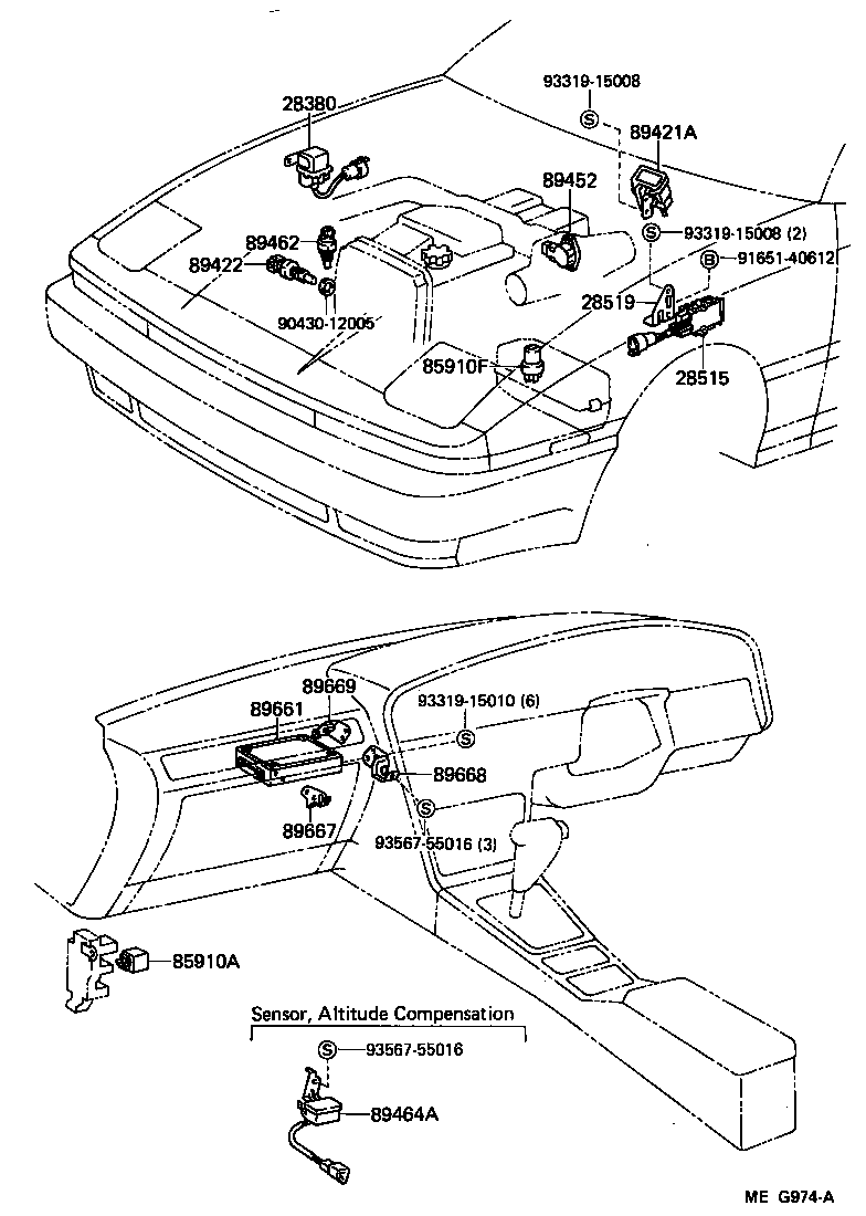 89661-14102 COMPUTER, ENGINE CONTROL product image