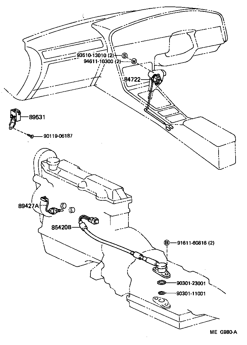 89531-14060 RELAY, TRANSMISSION CONTROL product image