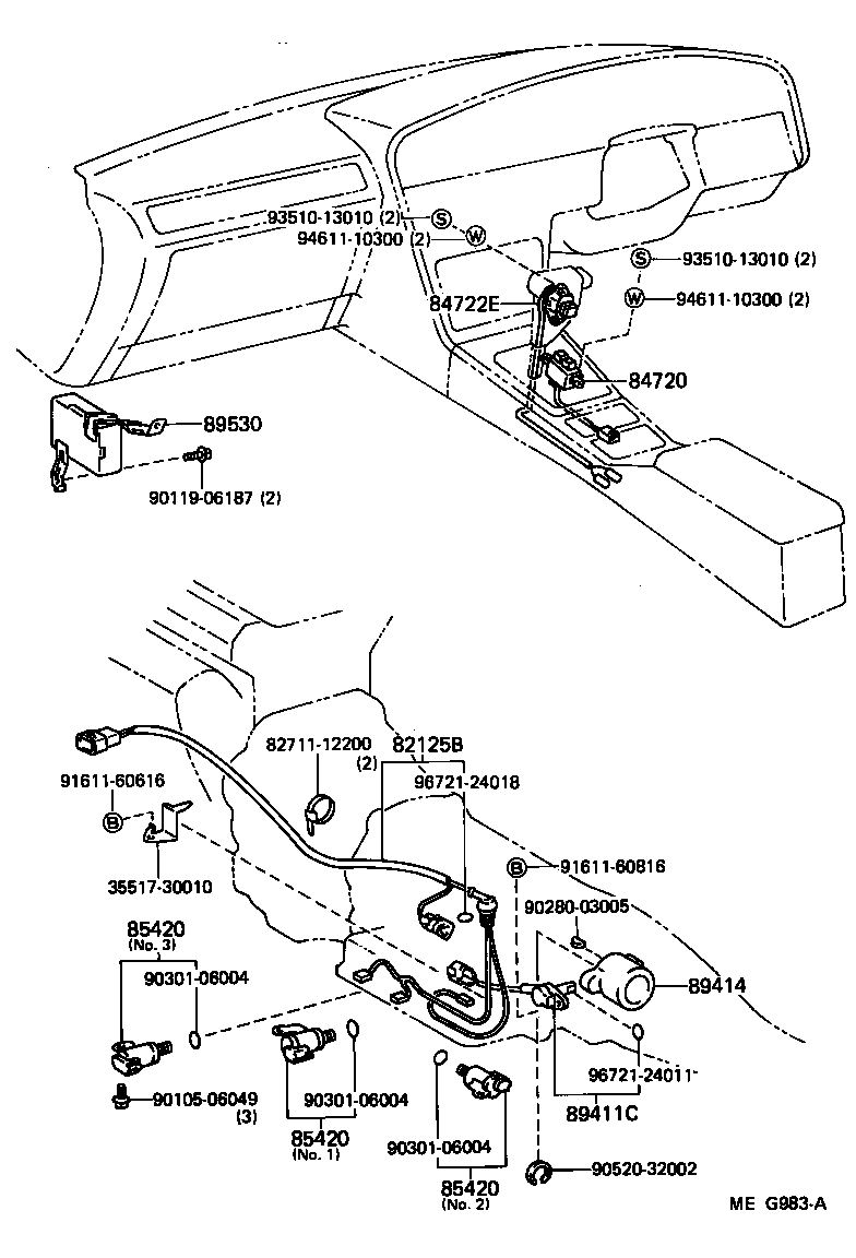 89530-14360 COMPUTER ASSY, TRANSMISSION CONTROL product image