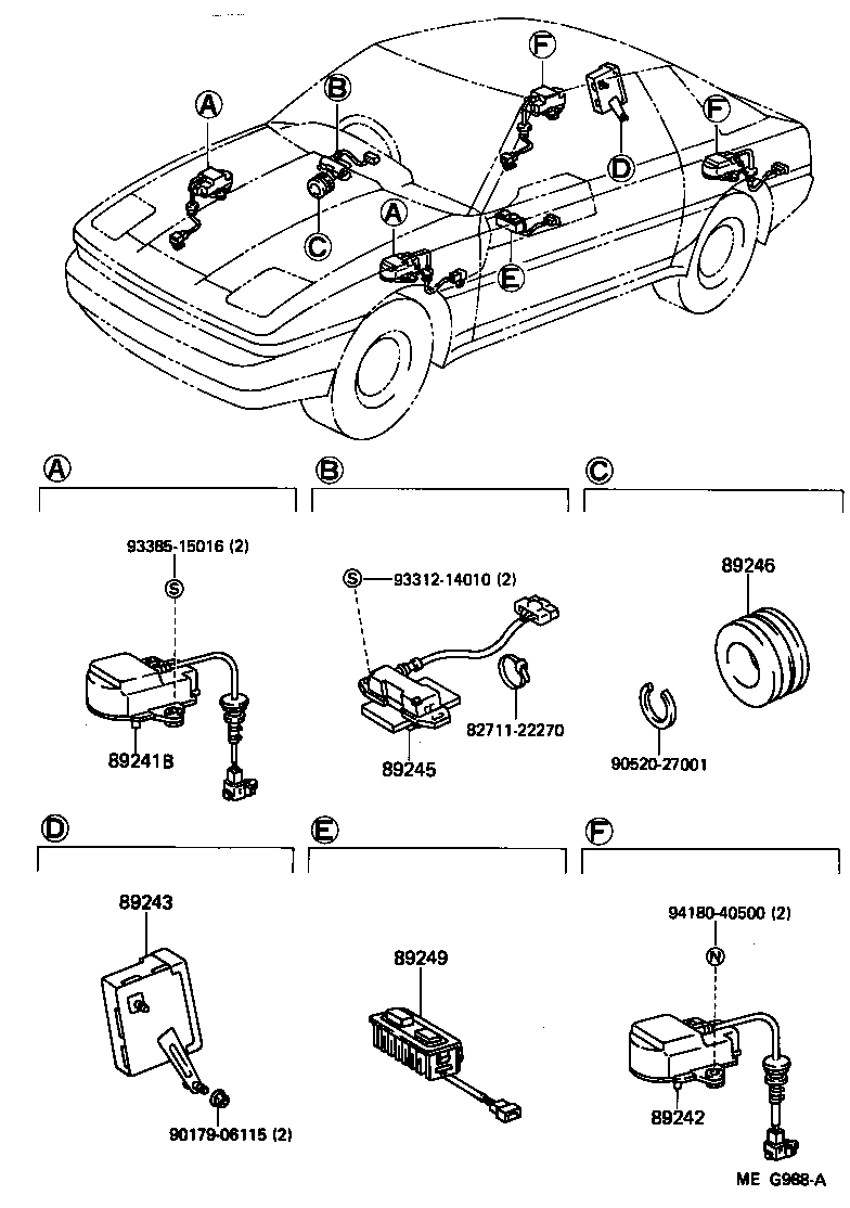 89245-24020 SENSOR, STEERING product image
