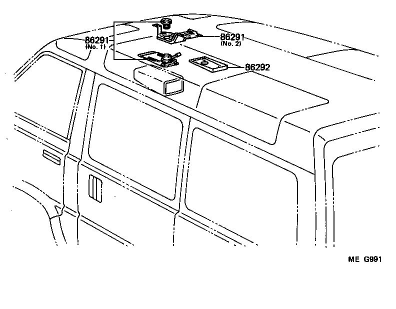 86291-87004 BRACKET, TELEVISION product image