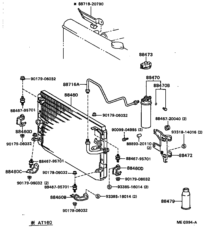 88688-20700 BRACKET, COOLER CONDENSER, NO.1 product image