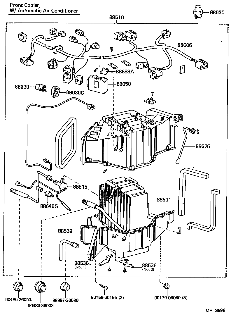 88608-30481 HARNESS SUB-ASSY, COOLER WIRING, NO.1 product image