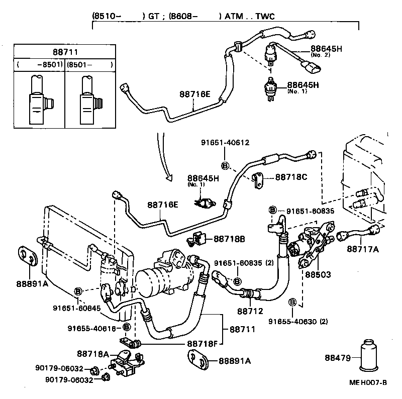 88688-22330 BRACKET, COOLER CONDENSER, NO.1 product image