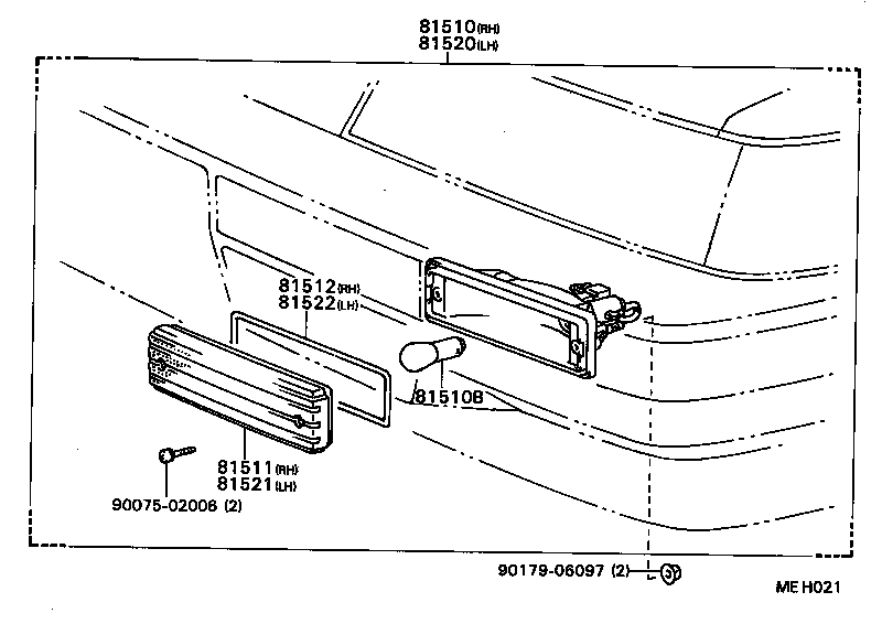 81510-24020 LAMP ASSY, FRONT TURN SIGNAL, RH product image