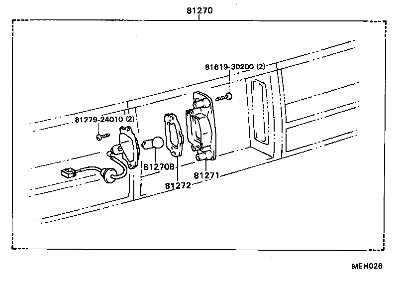 81271-24020 LENS, LICENSE PLATE LAMP product image