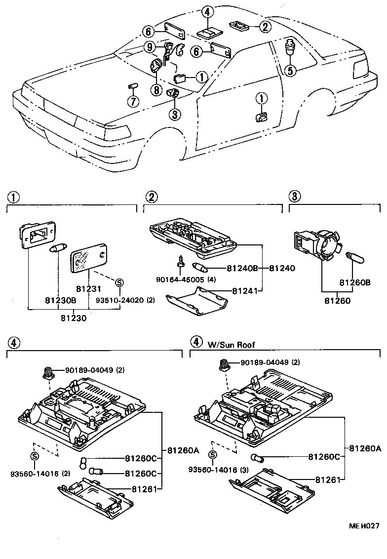 81260-24030-06 LAMP ASSY, MAP product image