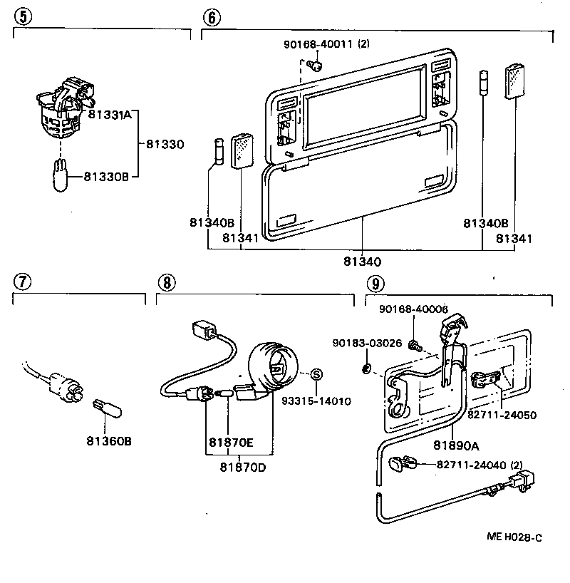 81260-24030-06 LAMP ASSY, MAP product image