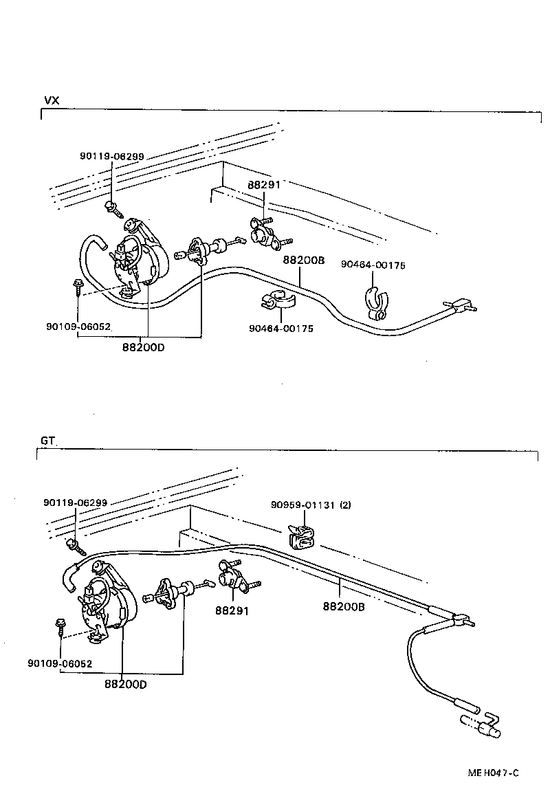 88283-24010 HOSE, CRUISE CONTROL VACUUM product image