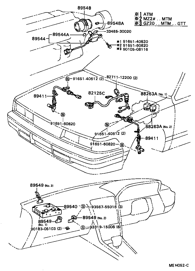 88269-24020 BRACKET, SKID CONTROL COMPUTER product image
