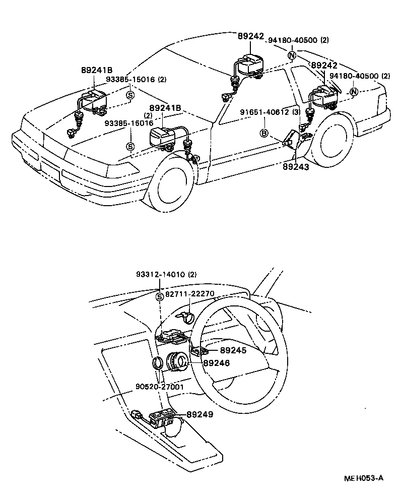 89298-24010 ACTUATOR, SUSPENSION CONTROL, REAR product image