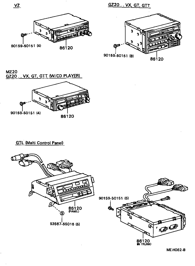 86212-24020 BRACKET, RADIO, NO.2 product image