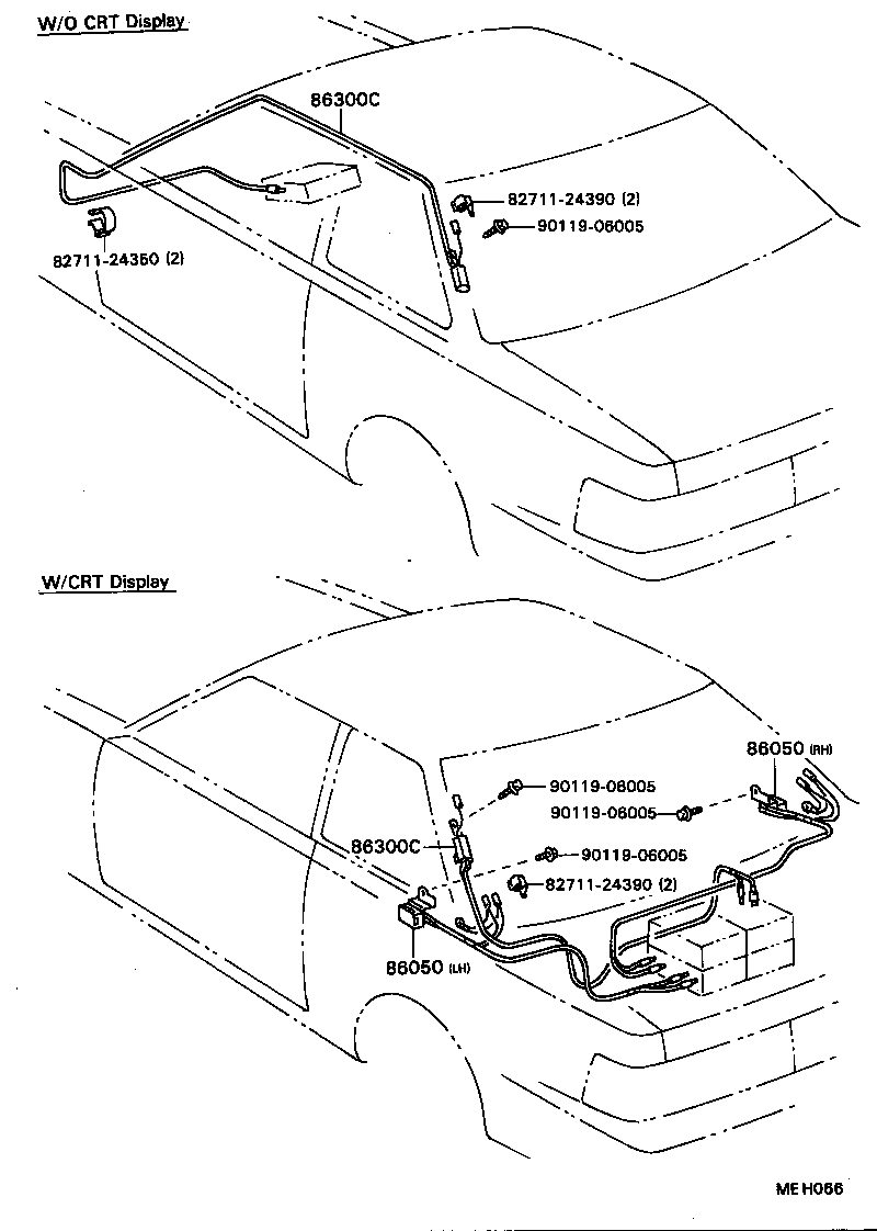 86050-24040 ANTENNA ASSY, TELEVISION product image
