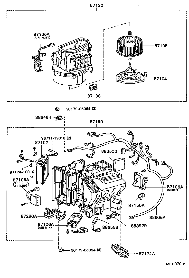 87138-24040 RESISTOR, HEATER BLOWER product image