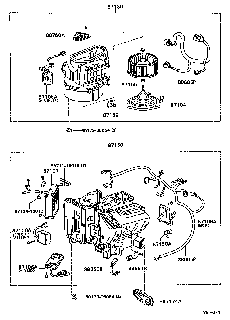 87138-24040 RESISTOR, HEATER BLOWER product image