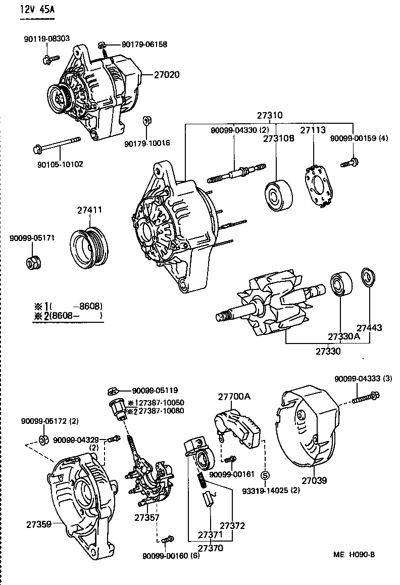 27312-72120 PLATE, BEARING RETAINER, ALTERNATOR product image