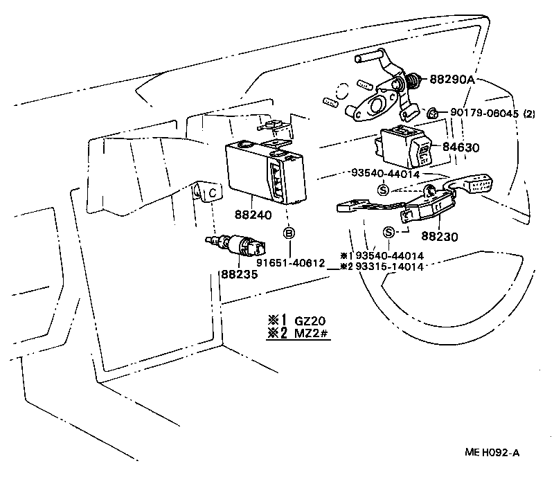 88283-24010 HOSE, CRUISE CONTROL VACUUM product image
