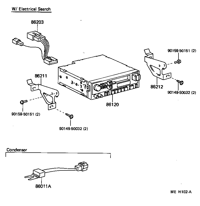 86211-17010 BRACKET, RADIO, NO.1 product image