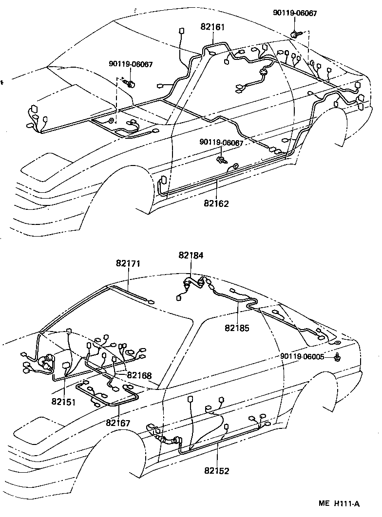 82121-14280 WIRE, ENGINE product image