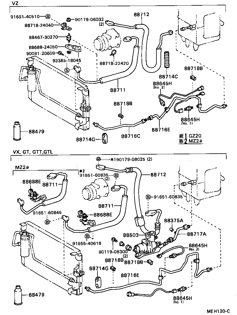 88688-24040 BRACKET, COOLER REFRIGERANT HOSE, NO.1 product image