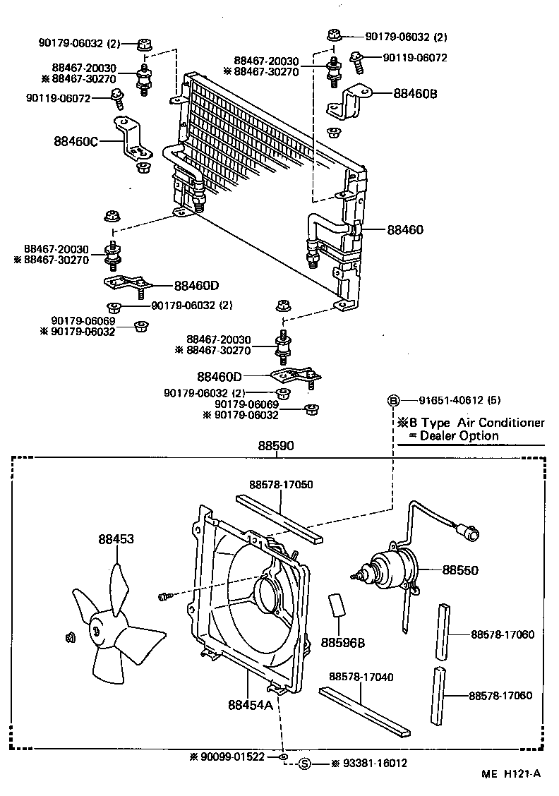 Toyota 88590-17040 SHROUD, FAN