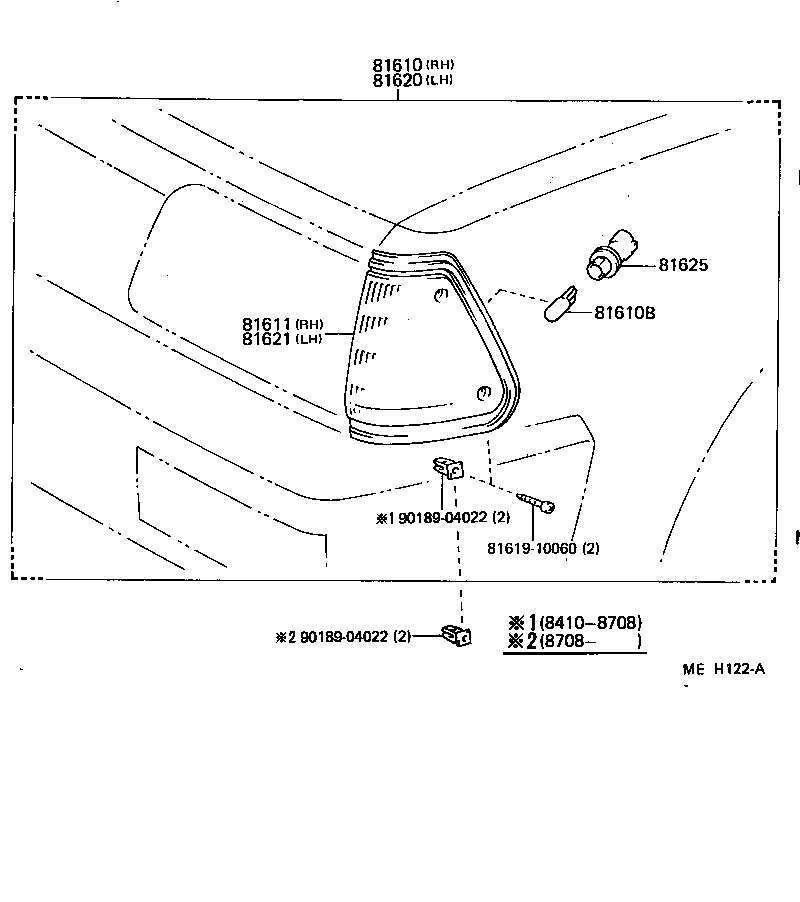81610-10060 LAMP ASSY, PARKING & CLEARANCE, RH product image