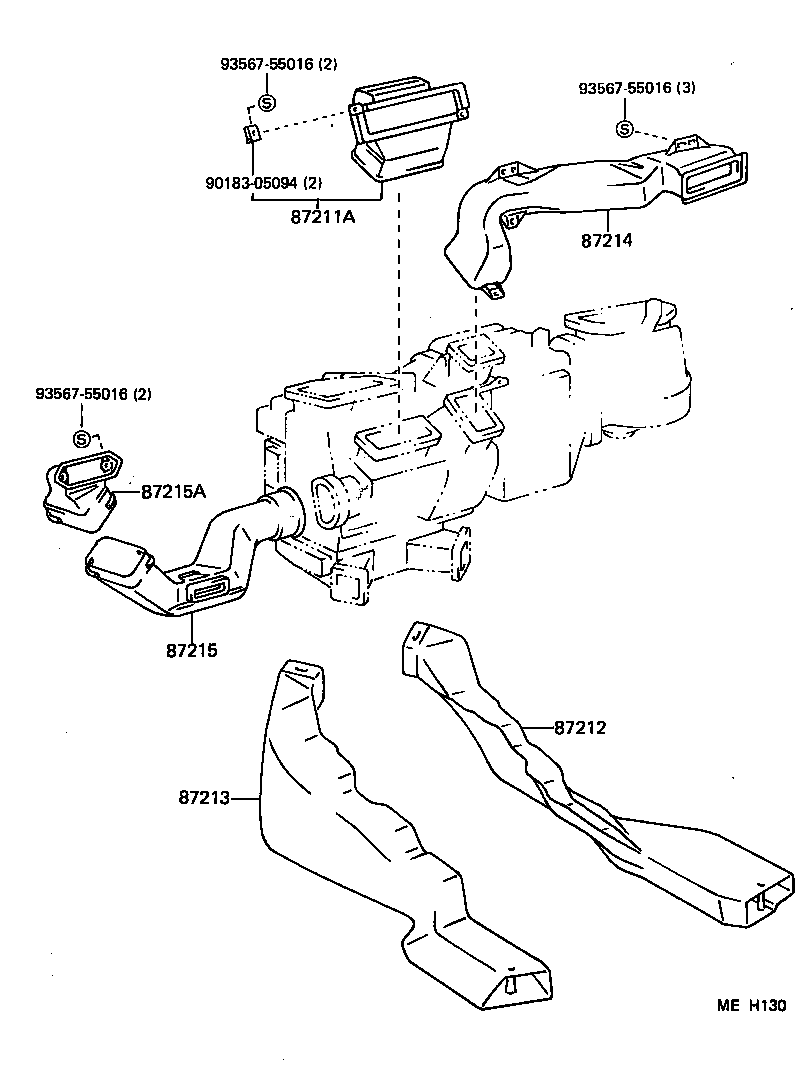 55845-14200 DUCT, AIR, NO.2 product image
