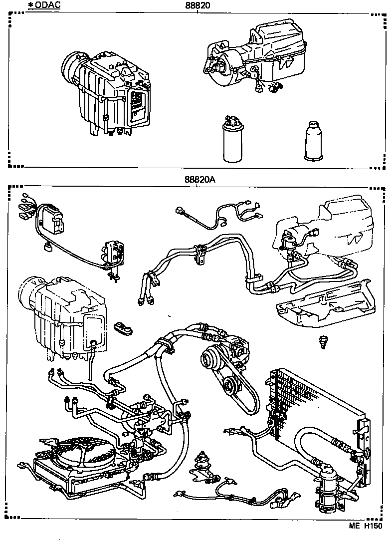 88830-95701 AIR CONDITIONER & ACCESSORY SUB-ASSY, NO.2 product image