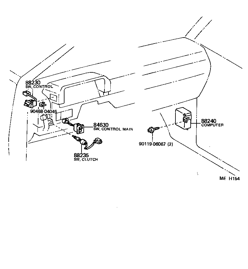 88200-32040 ACTUATOR ASSY, CRUISE CONTROL product image