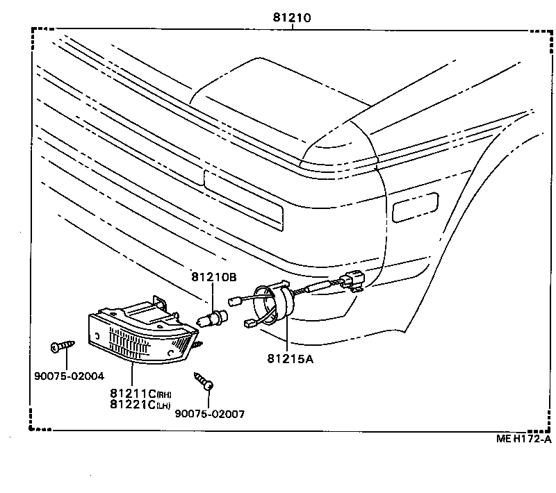 81210-19185 LAMP ASSY, FOG product image