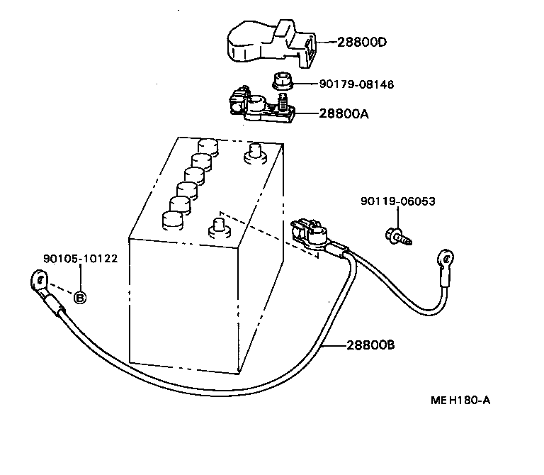 82123-16050 CABLE, BATTERY TO GROUND product image