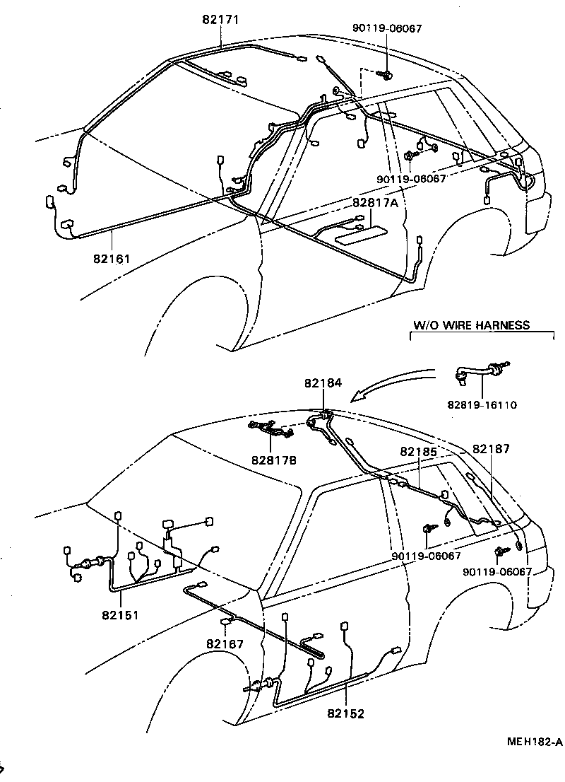 82121-16261 WIRE, ENGINE product image