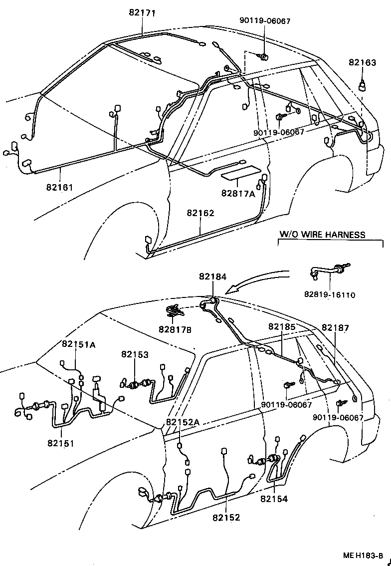 82121-16261 WIRE, ENGINE product image
