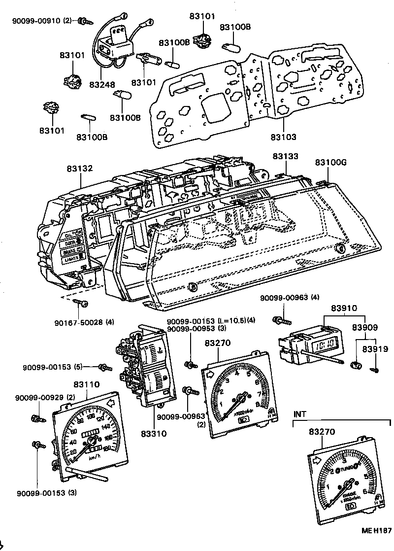 83132-16280 CASE, COMBINATION METER product image