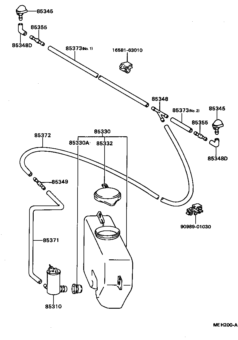 85331-16240 JAR ASSY, WINDSHIELD WASHER product image
