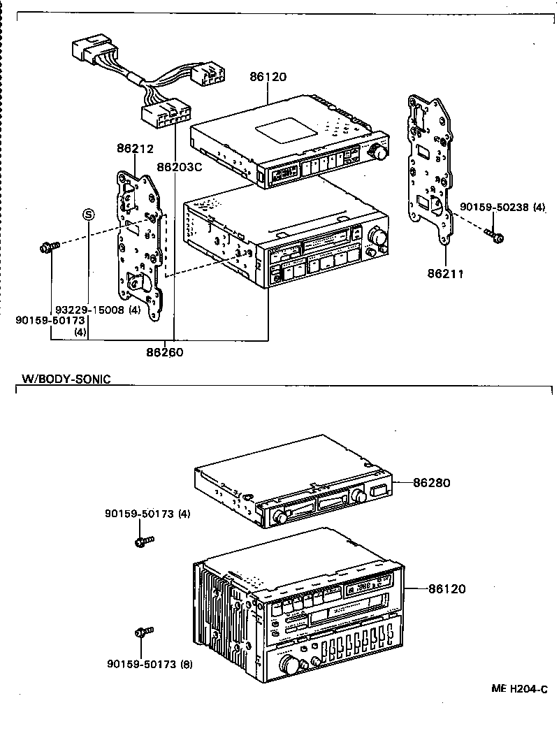86203-16110 WIRE, TAPE PLAYER product image