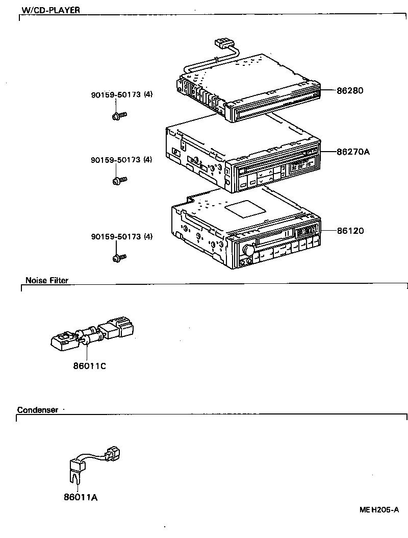 86203-16110 WIRE, TAPE PLAYER product image